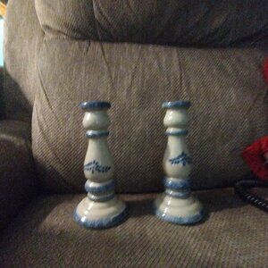 Set  of Vintage Roseville Candle Stick Holders